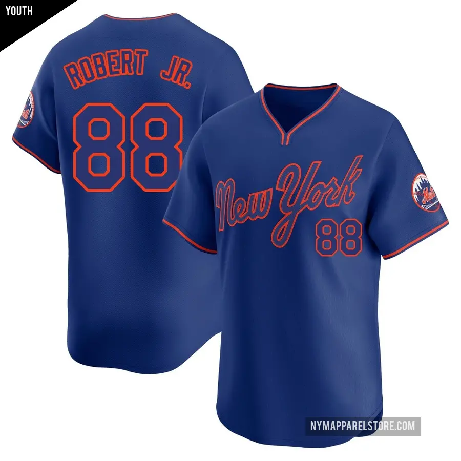 Youth New York Mets ＃88 Luis Robert Jr. Limited Royal Alternate 2 Jersey